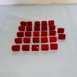 Monopoly Board Game Hasbro Red Hotels Qty 27 Spare Parts